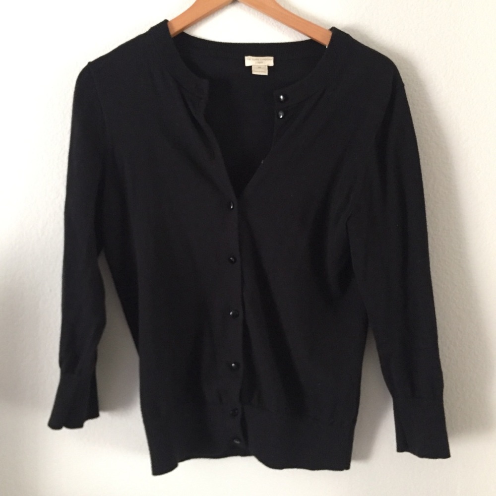 J.CREW Clare Cardigan, Black - M